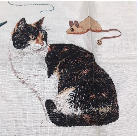 VTG Kay Dee Linen Kitchen Tea Towel Cats Kitten Breeds R. Batchelder Signed NWT - Picture 9 of 15